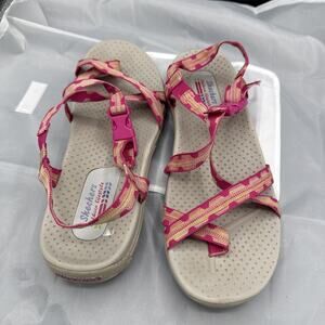 Skechers Reggae Loopy Women's 9 Outdoor Lifestyle Pink Sandals 40977TX